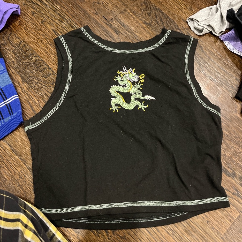 Graphic crop top